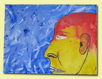 Acrylic Painting - The Face