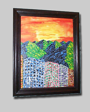 Blazing Sunset Painting