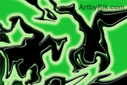 Photo art of green men.