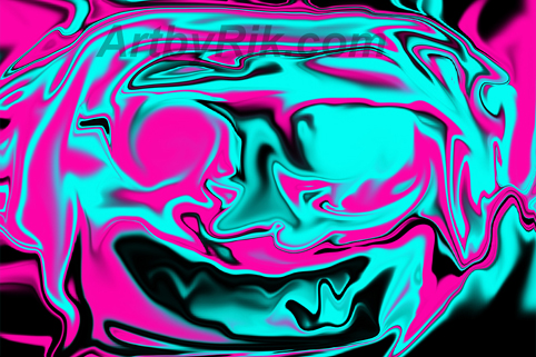 Crazy Jester Abstract Art.